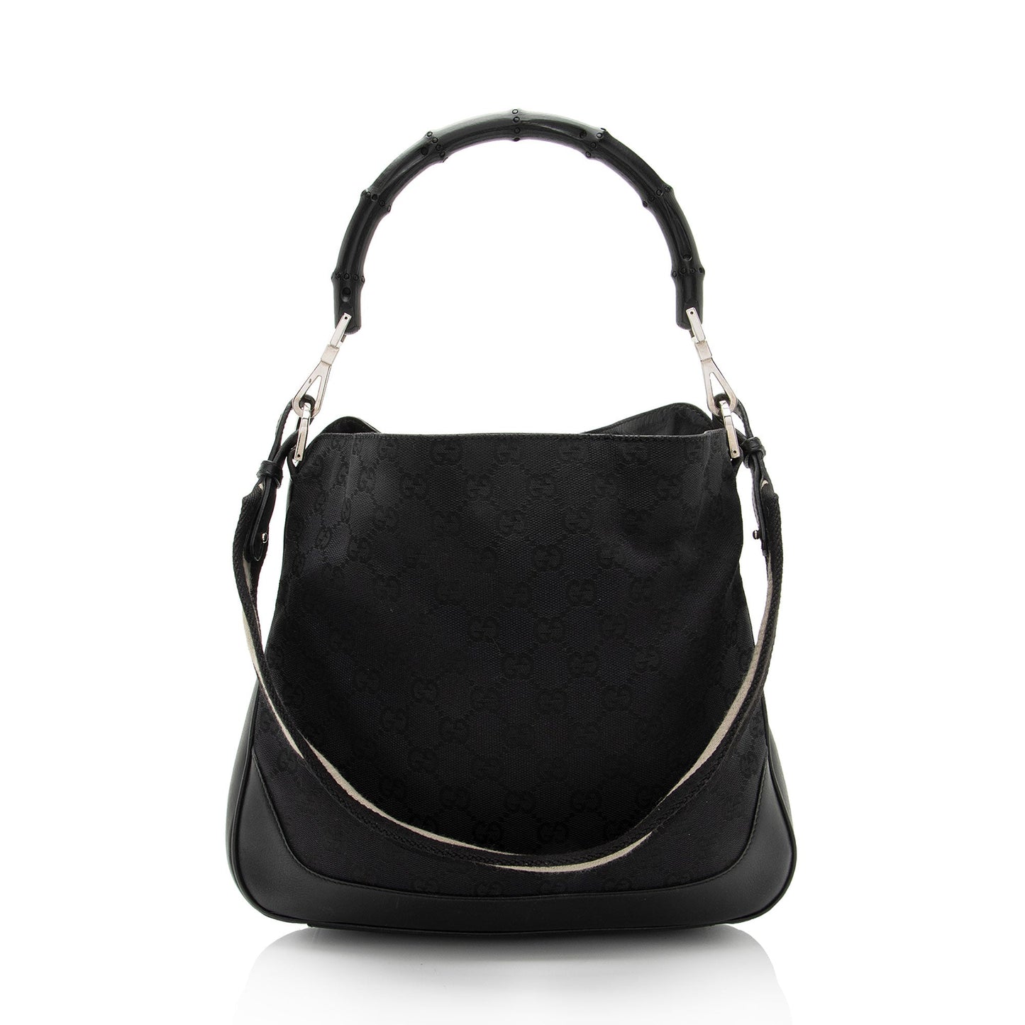 Gucci Leather Canvas Shoulder Bag