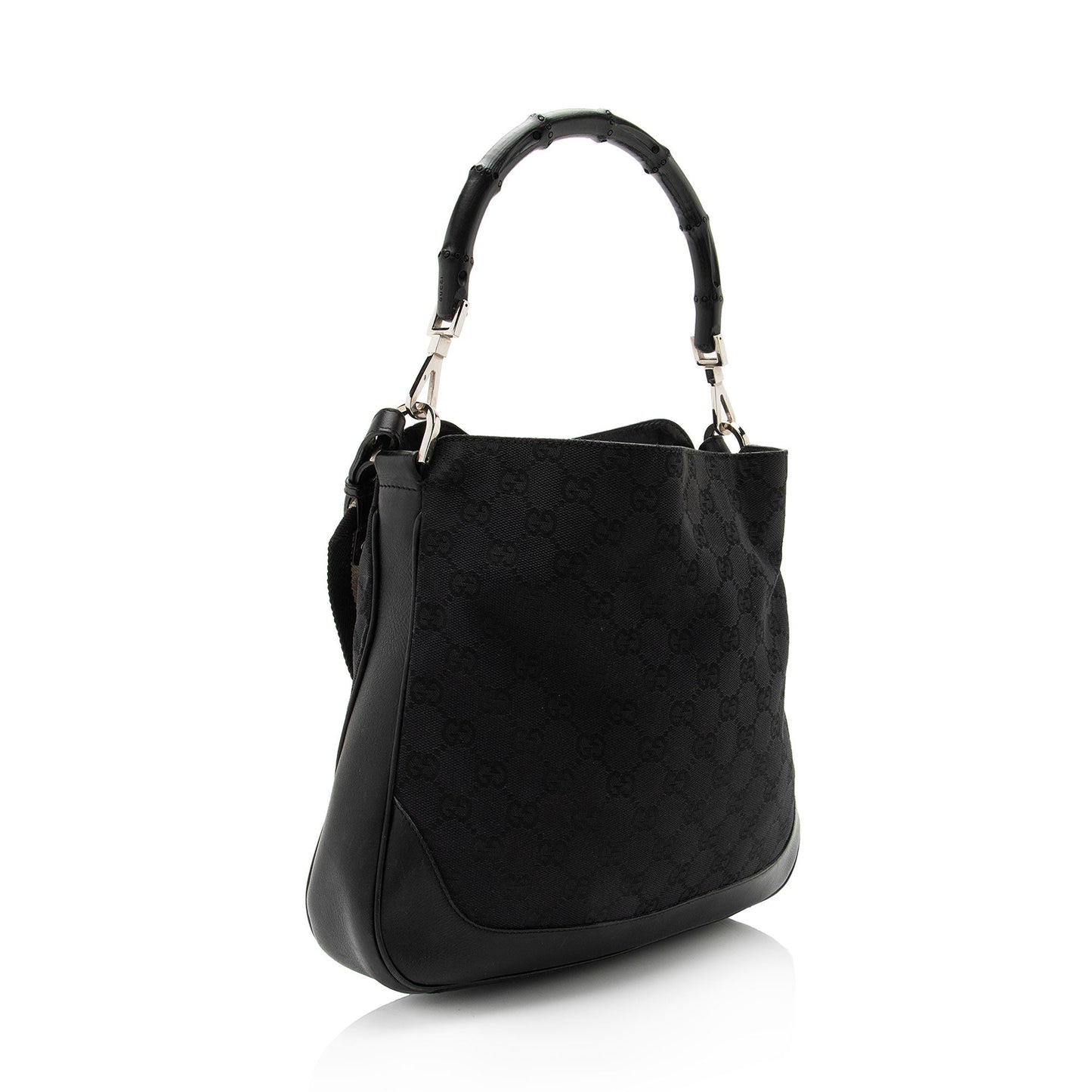 Gucci Leather Canvas Shoulder Bag