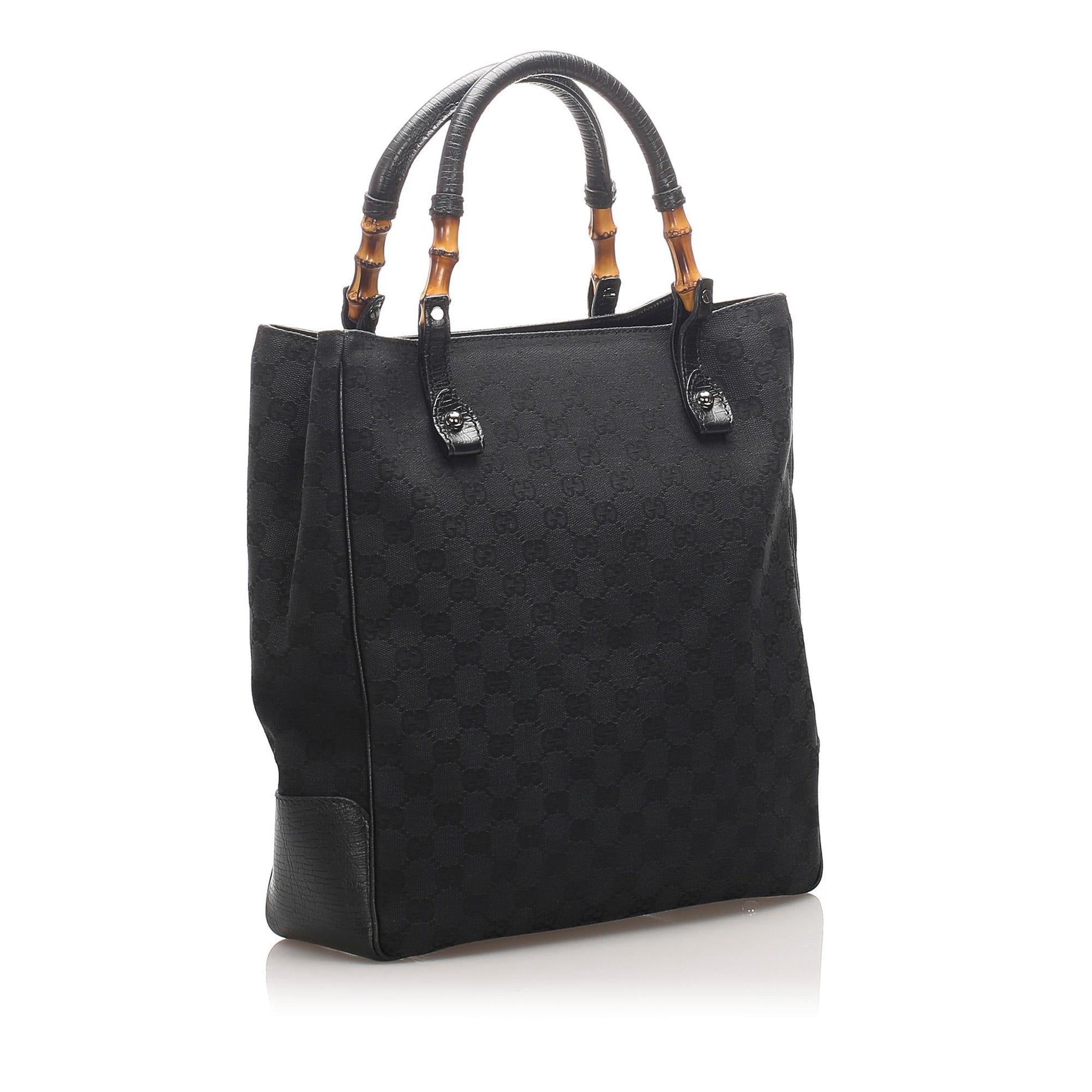 Gucci Bamboo Canvas Tote Style 11