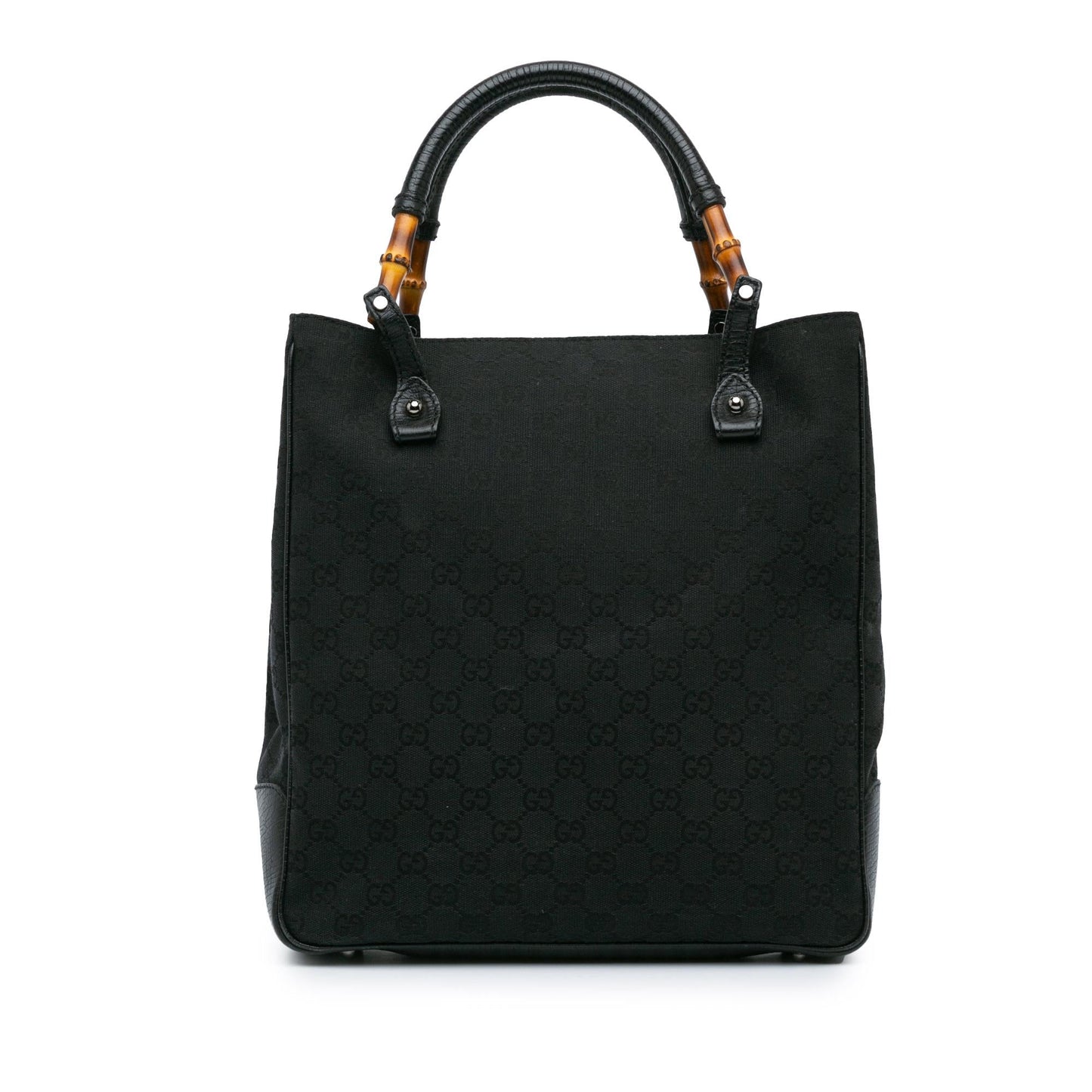 Gucci GG Canvas Bamboo Tote (SHG-b7lQHd)