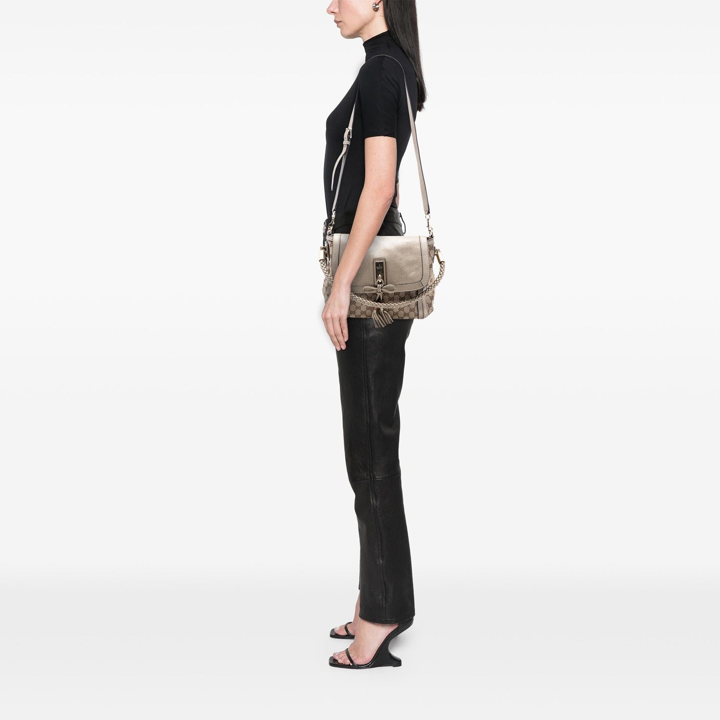 Gucci GG Canvas Bella Flap Satchel