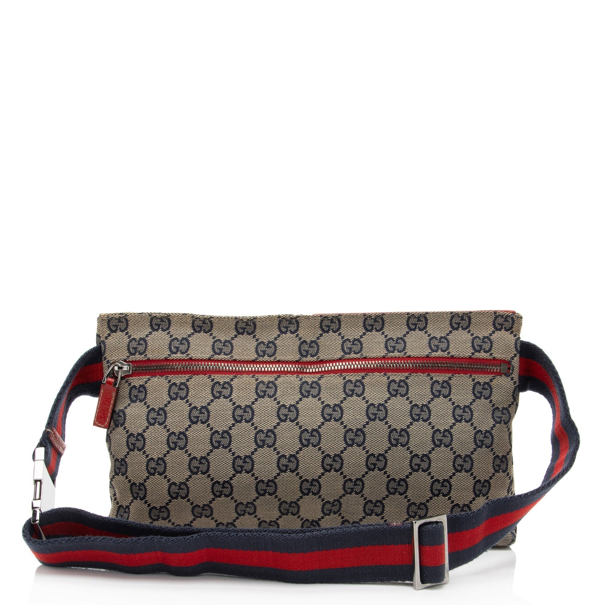 Gucci Nylon Leather Canvas Shoulder Bag