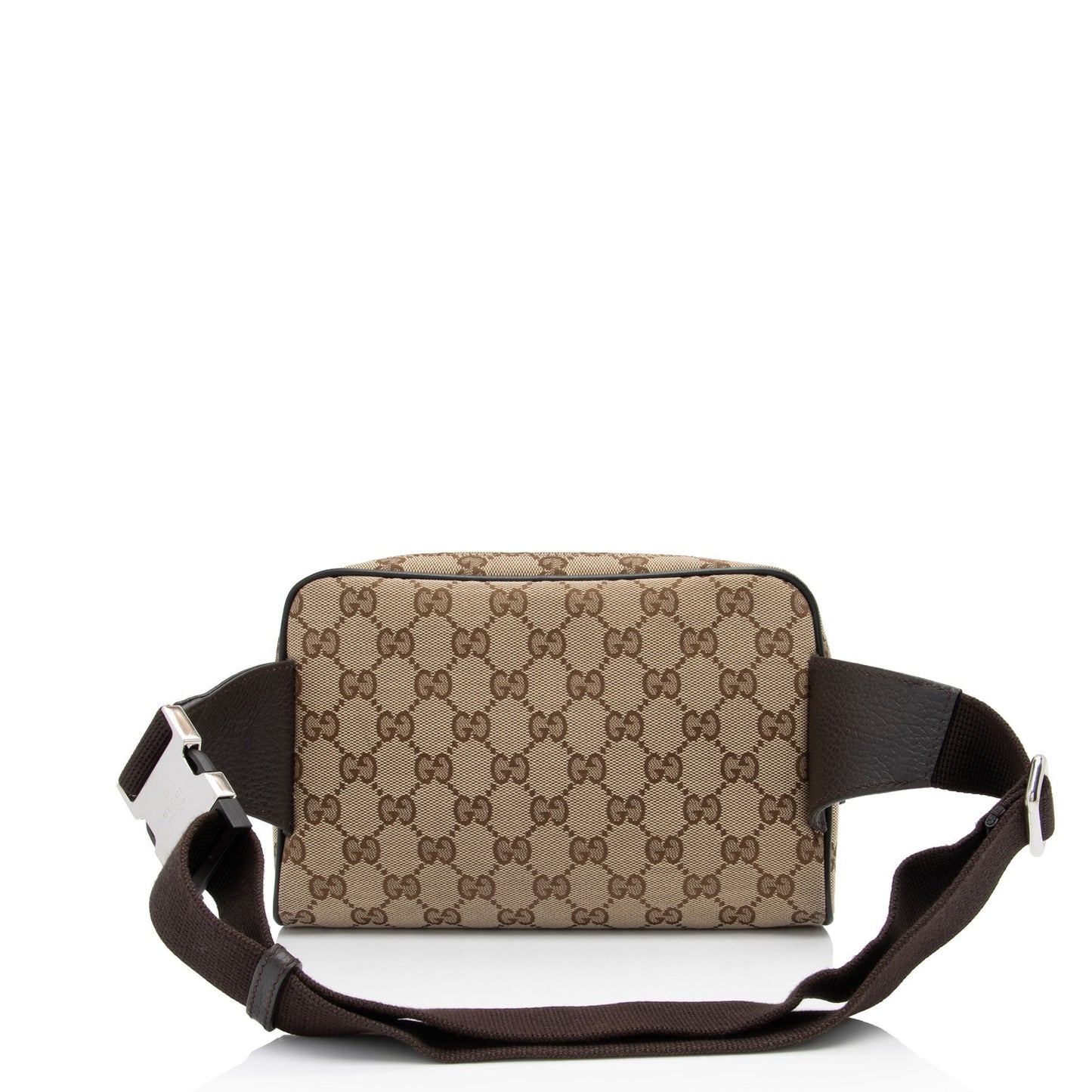 Gucci Nylon Leather Canvas Shoulder Bag