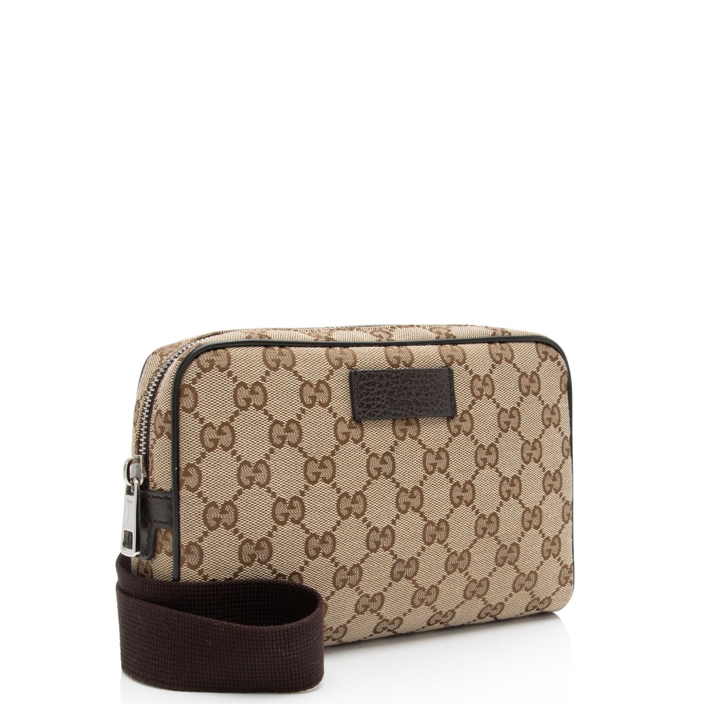 Gucci Nylon Leather Canvas Shoulder Bag
