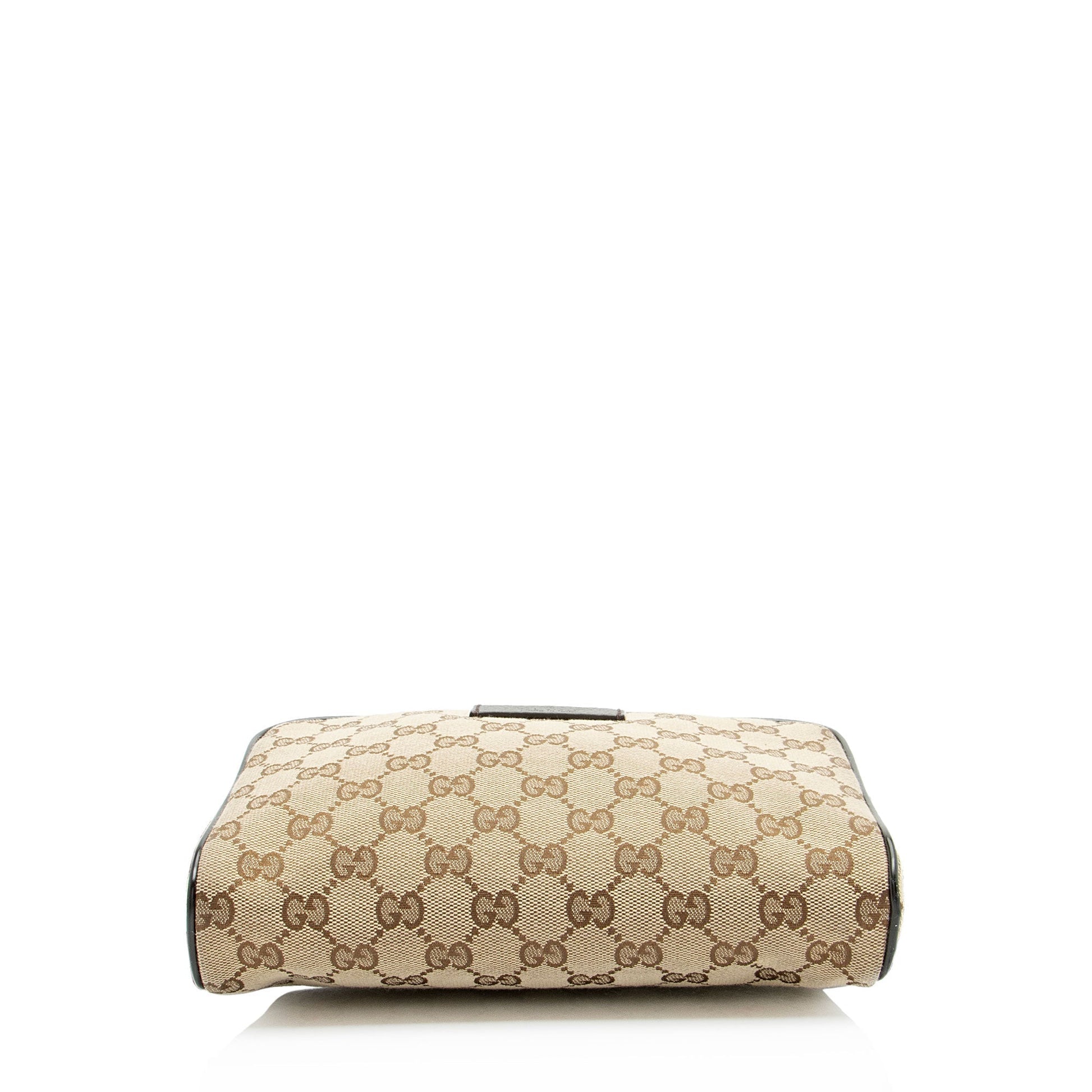 Gucci Nylon Leather Canvas Shoulder Bag