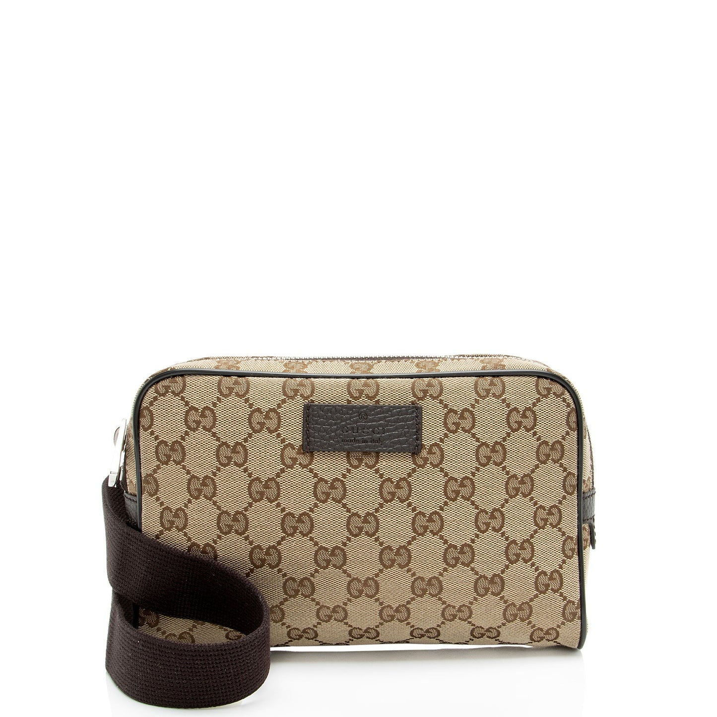 Gucci Nylon Leather Canvas Shoulder Bag