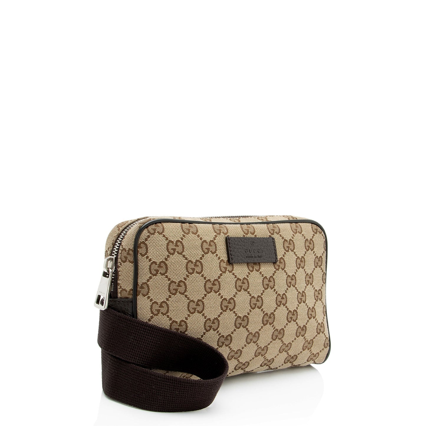 Gucci Nylon Leather Canvas Shoulder Bag