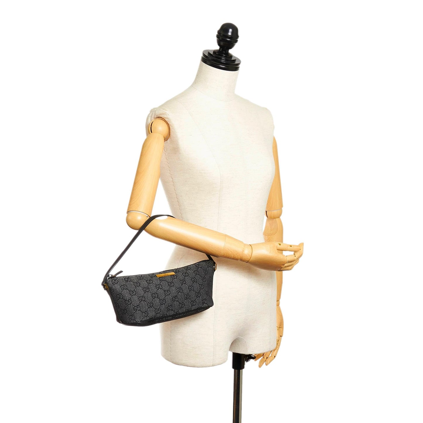 Gucci GG Canvas Boat Baguette (SHG-32026)
