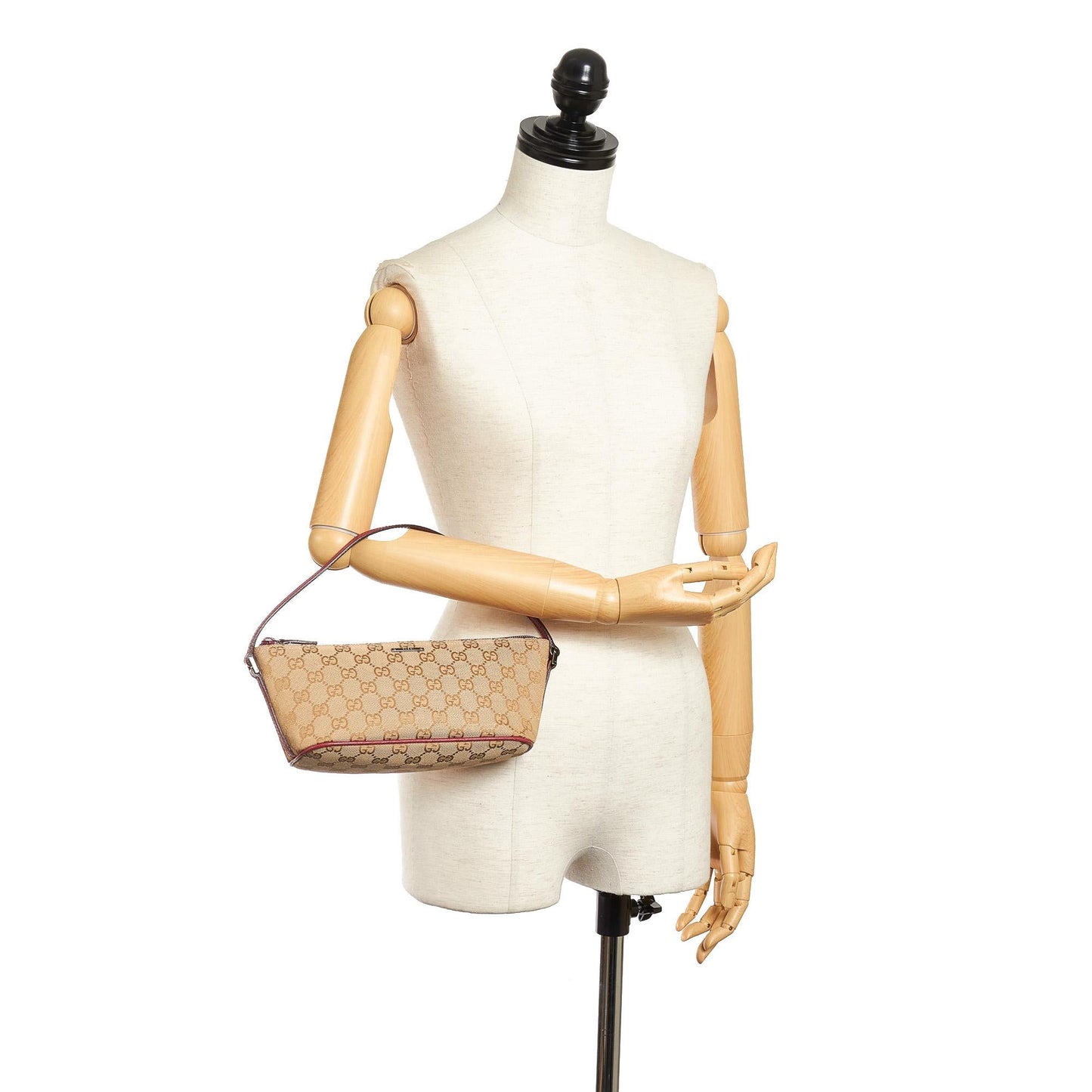 Gucci GG Canvas Boat Baguette (SHG-32391)