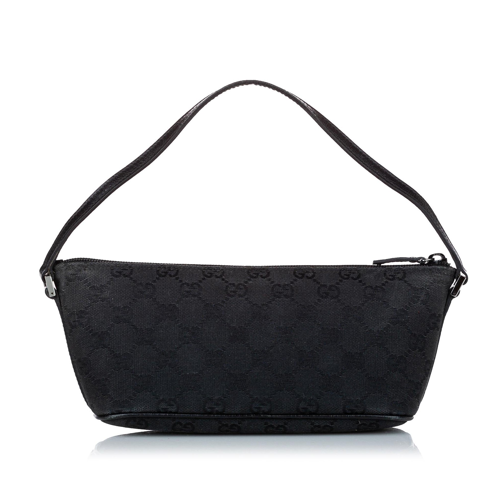 Gucci GG Canvas Boat Baguette (SHG-36571)
