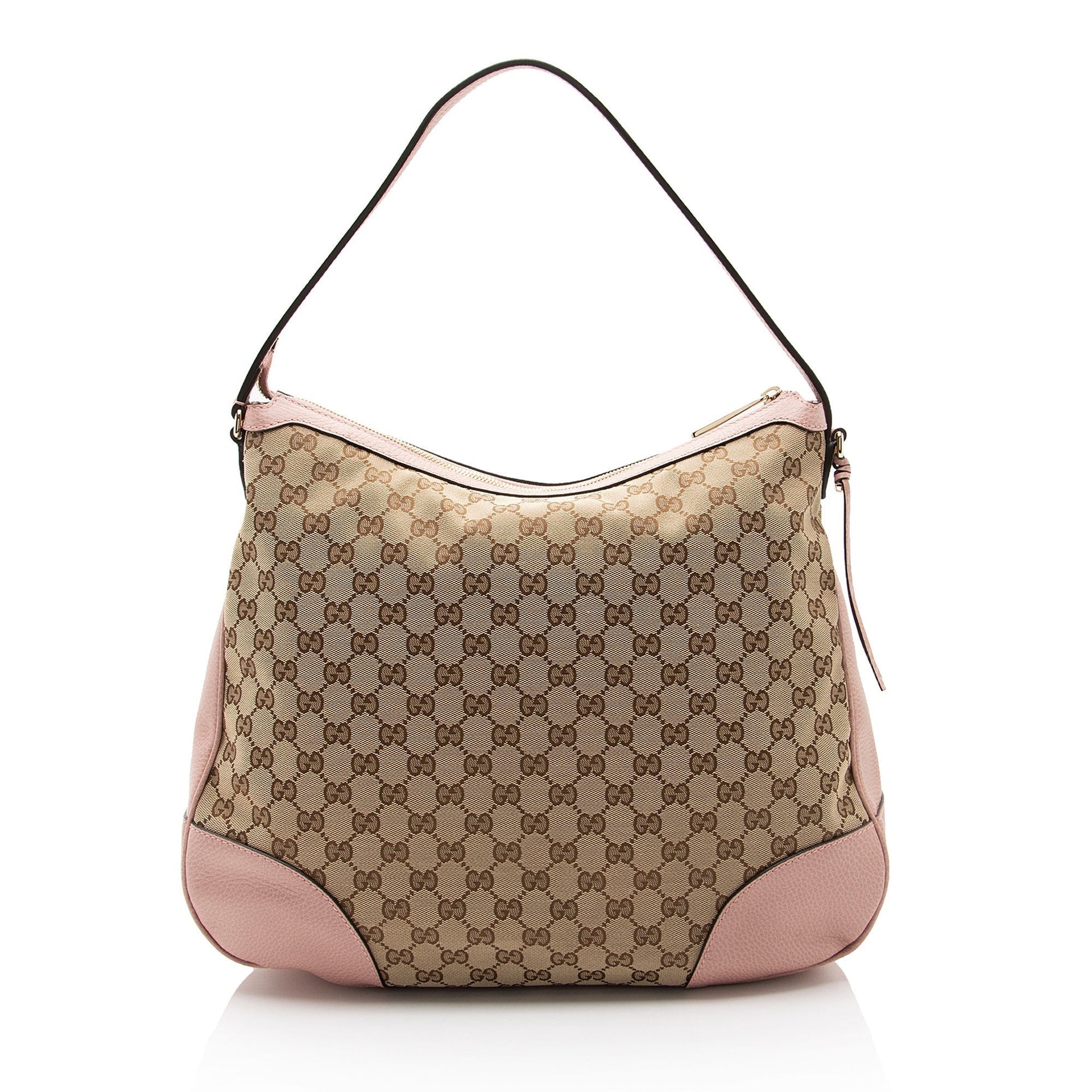 Gucci Leather Canvas Shoulder Bag