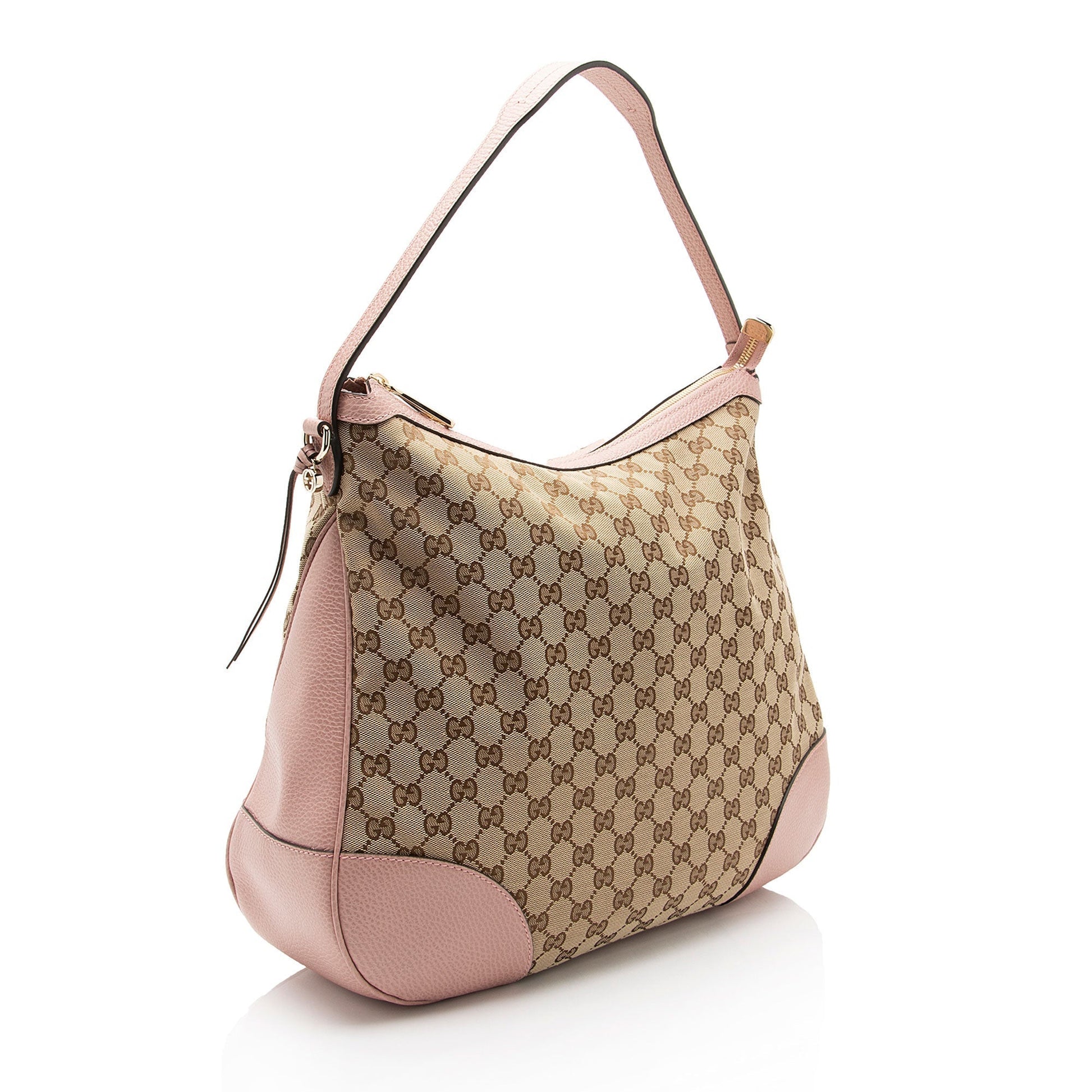 Gucci Leather Canvas Shoulder Bag