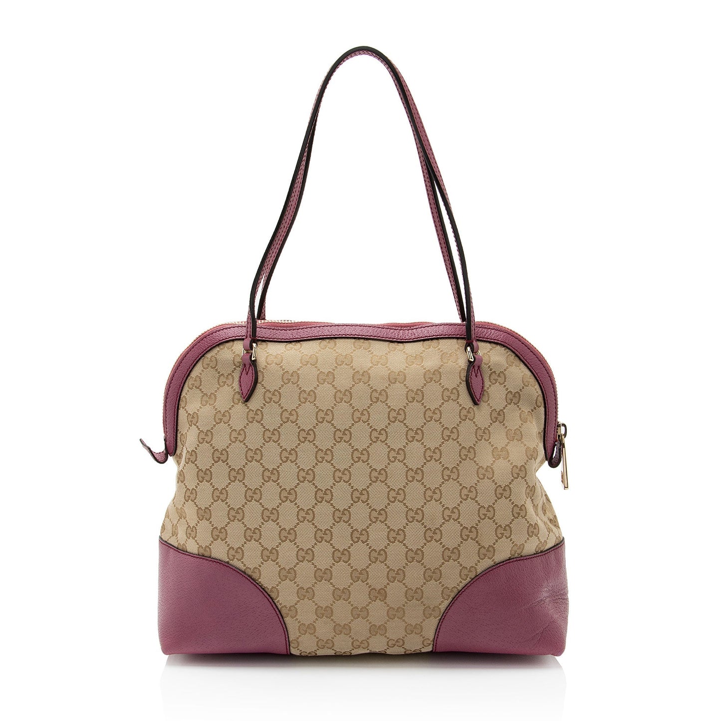 Gucci Leather Canvas Shoulder Bag
