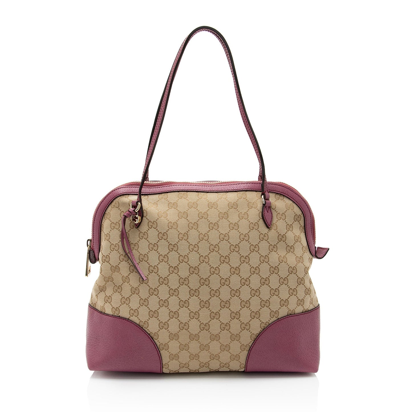 Gucci Leather Canvas Shoulder Bag