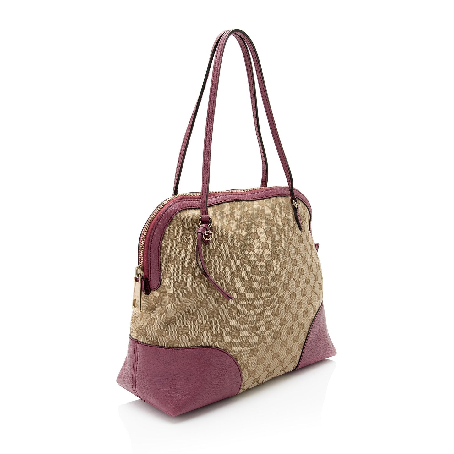 Gucci Leather Canvas Shoulder Bag