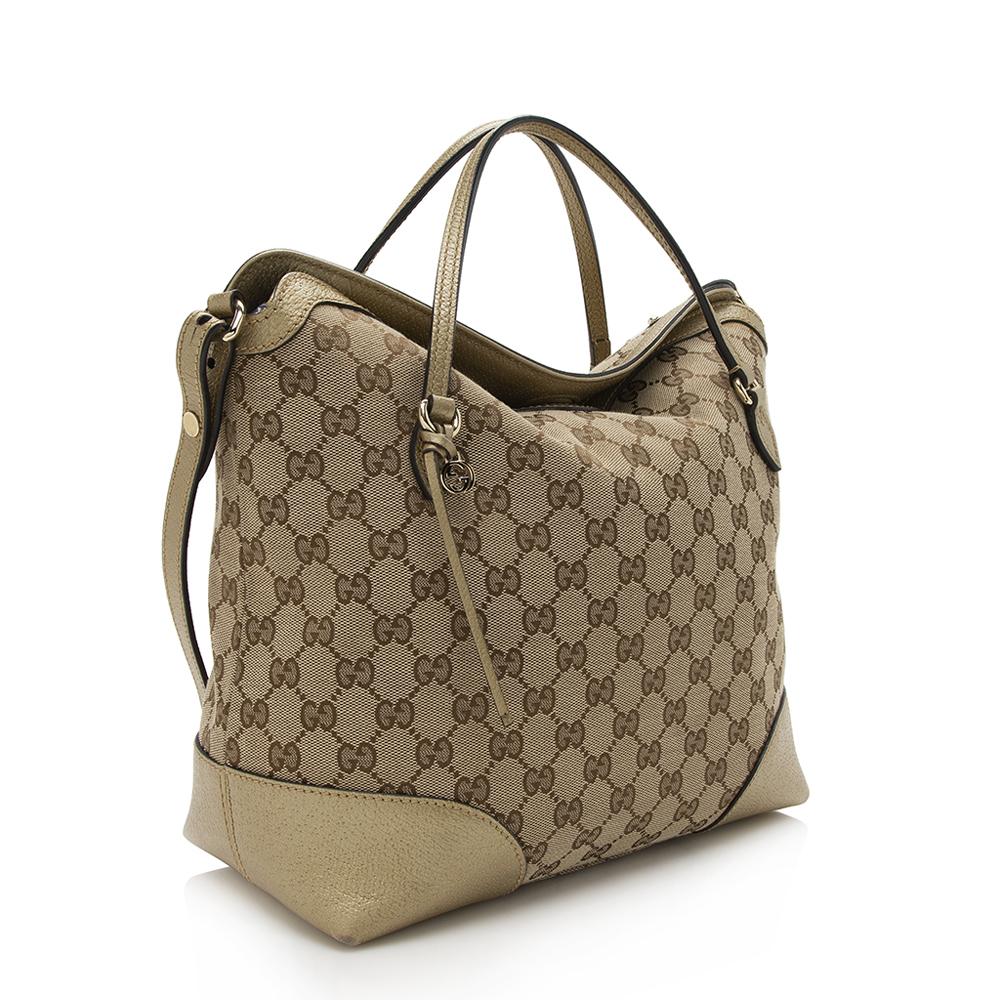 Gucci Canvas Monogram Tote Style 134