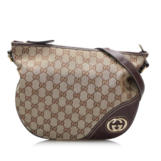Gucci GG Canvas Britt Crossbody (SHG-gC3R2B)