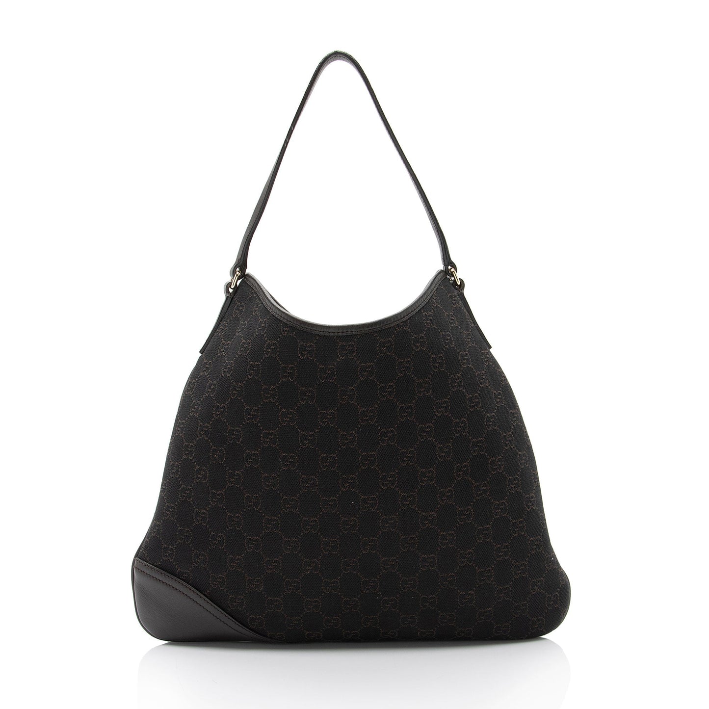 Gucci Leather Canvas Shoulder Bag