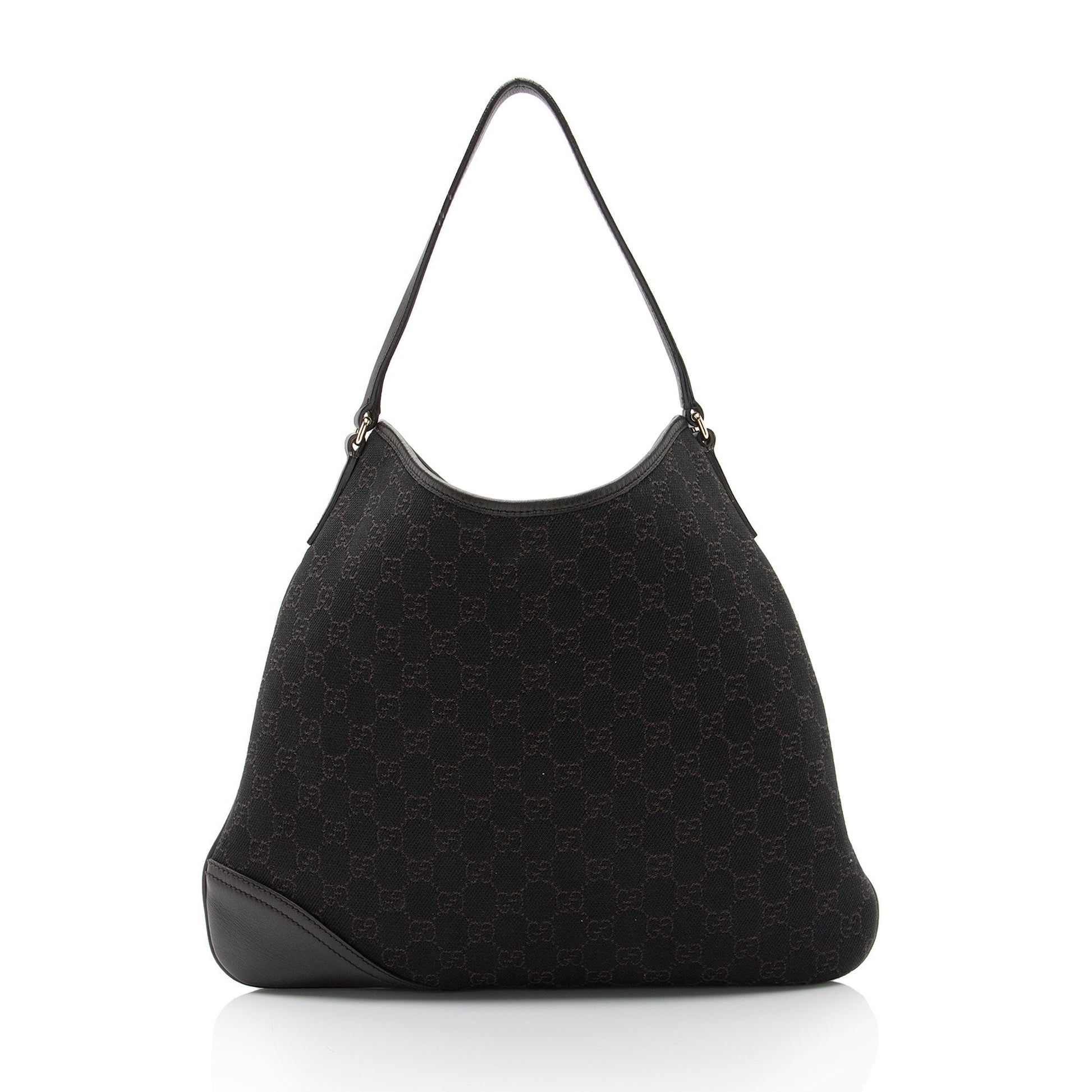 Gucci Leather Canvas Shoulder Bag