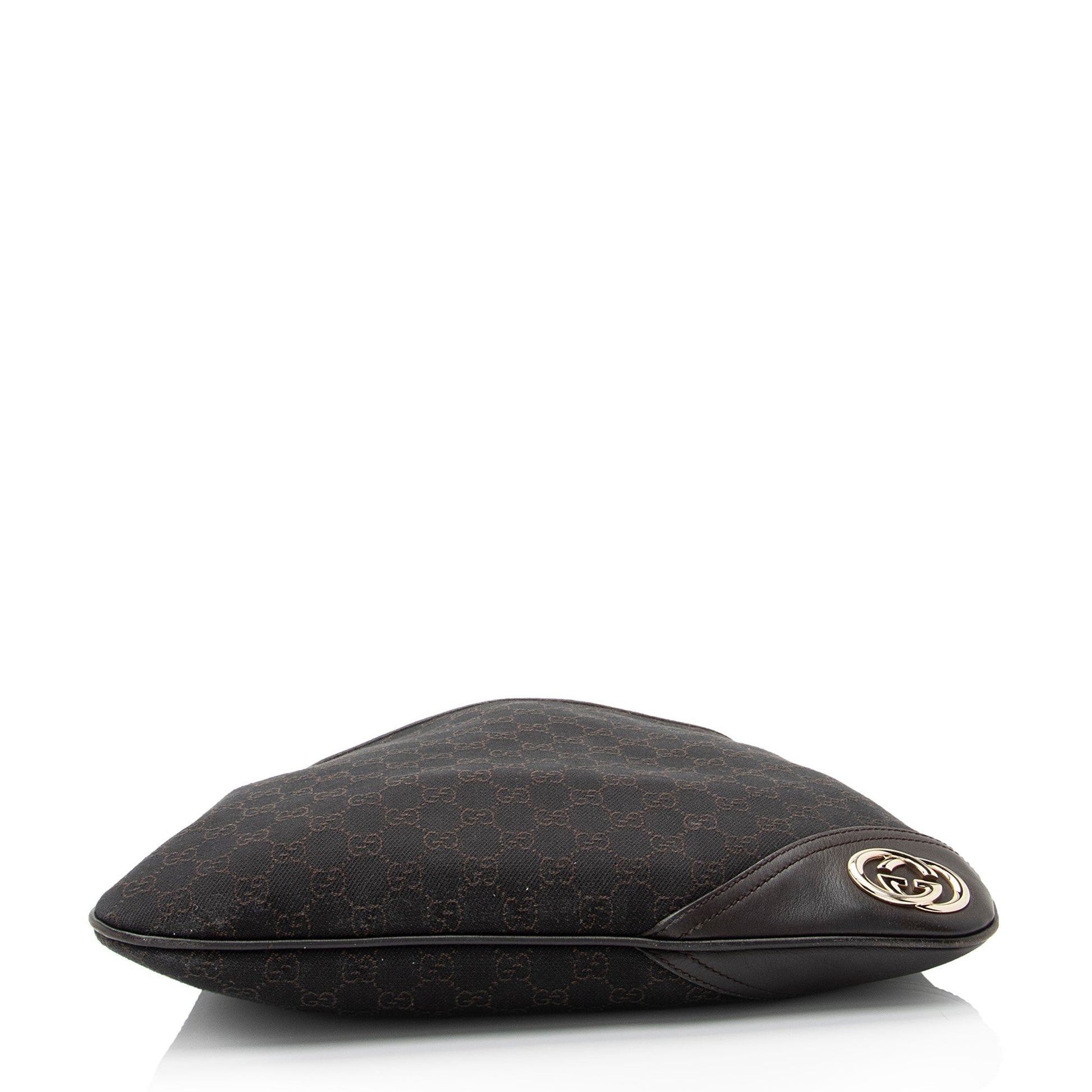 Gucci Leather Canvas Shoulder Bag