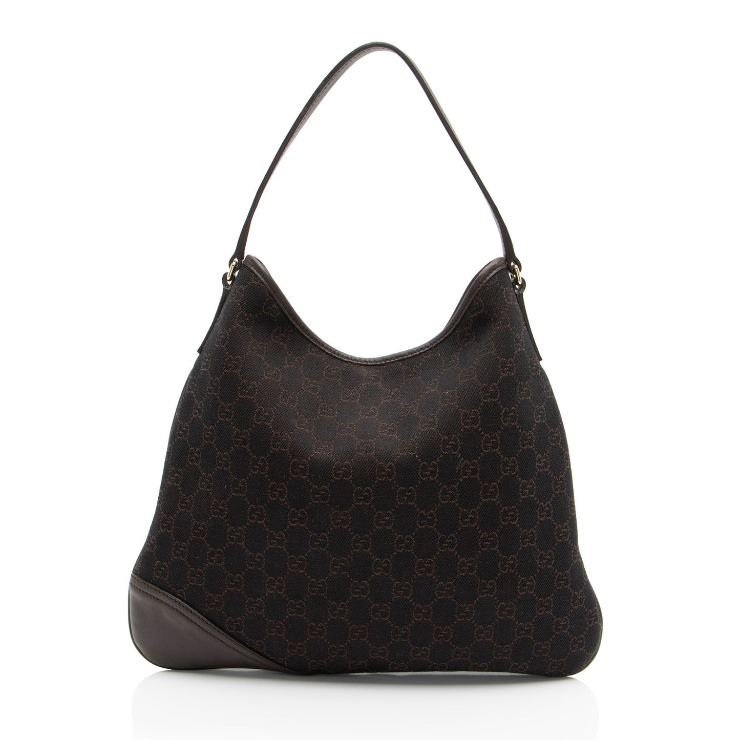 Gucci Leather Canvas Shoulder Bag