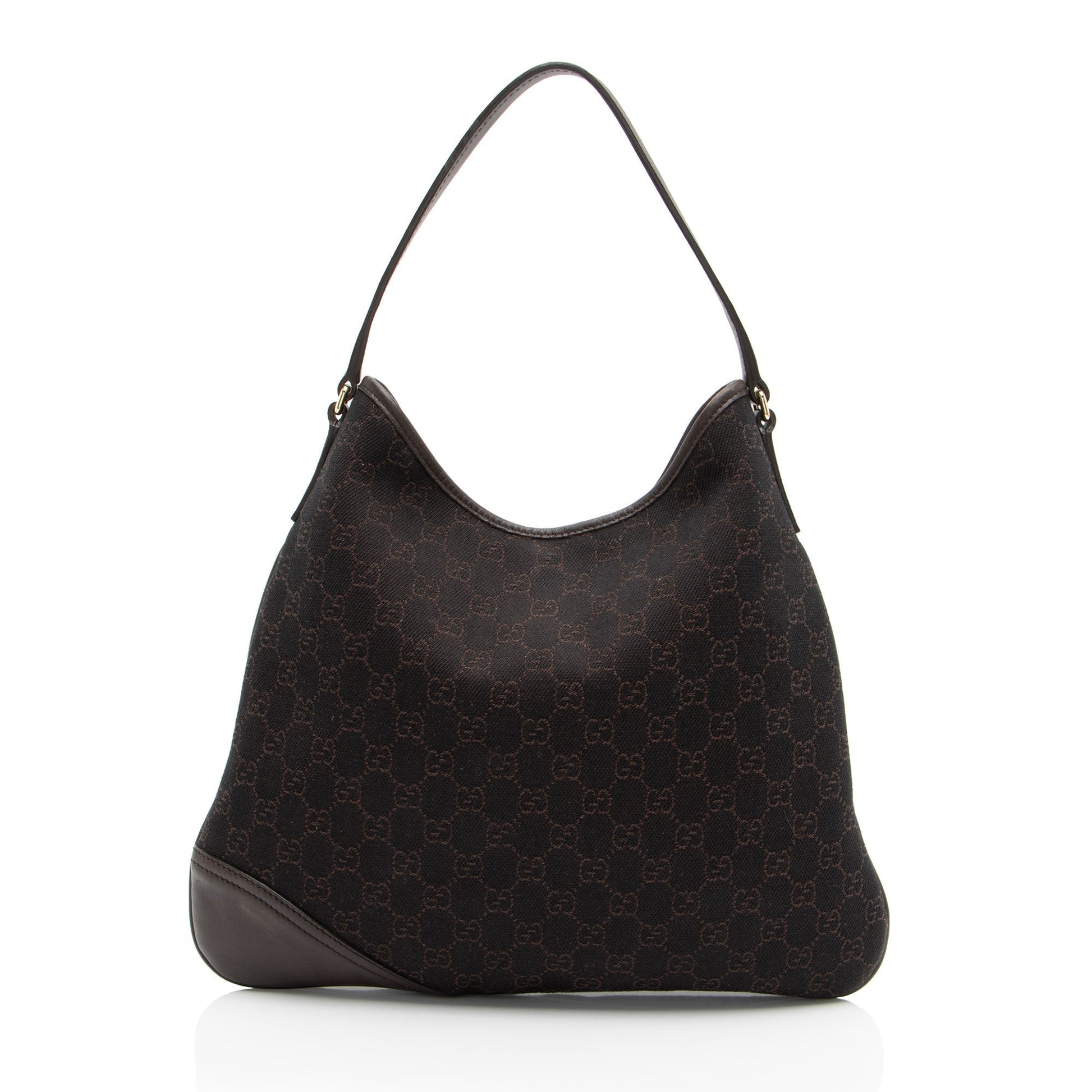 Gucci Leather Canvas Shoulder Bag
