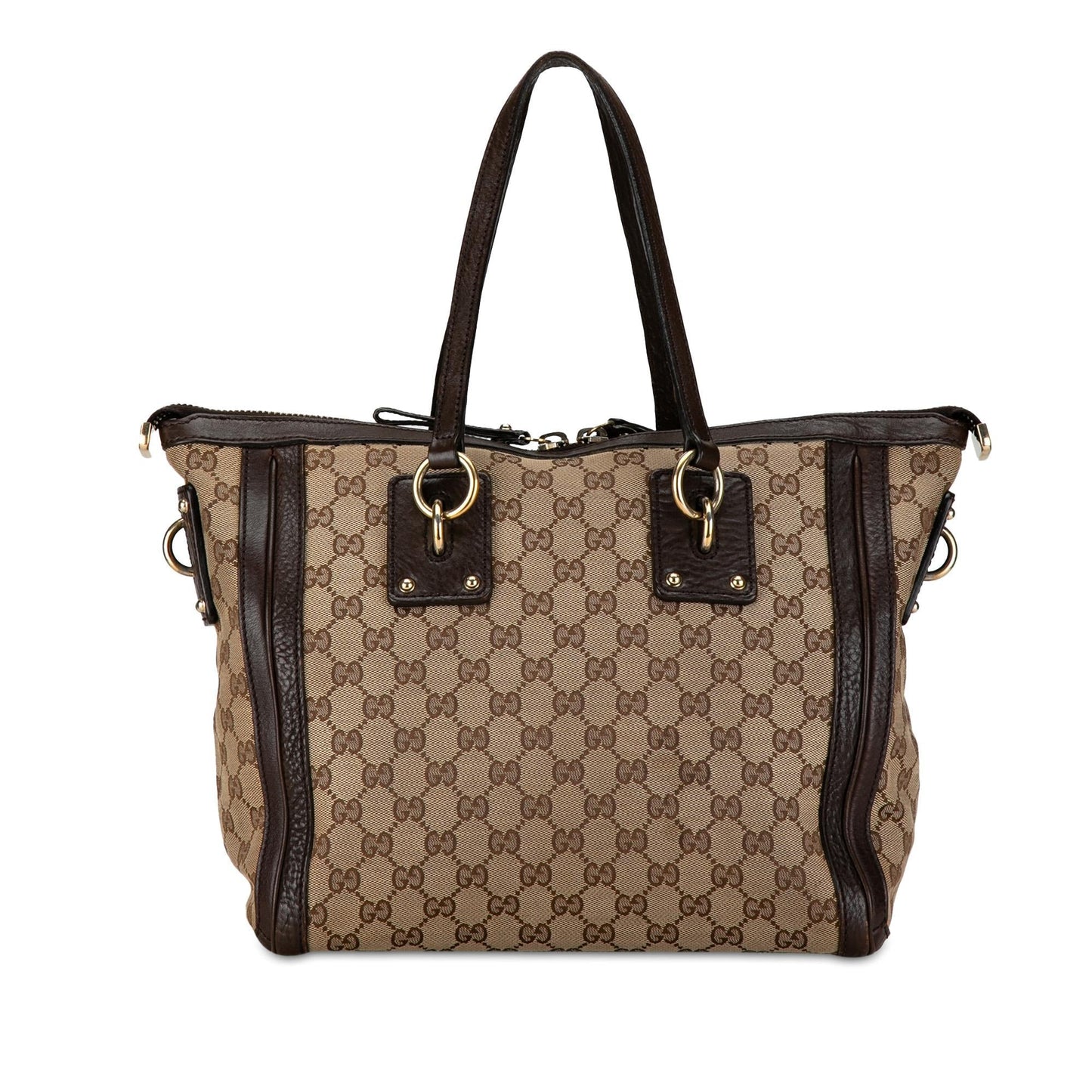 Gucci GG Canvas Charm Satchel (SHG-M7VWtv)