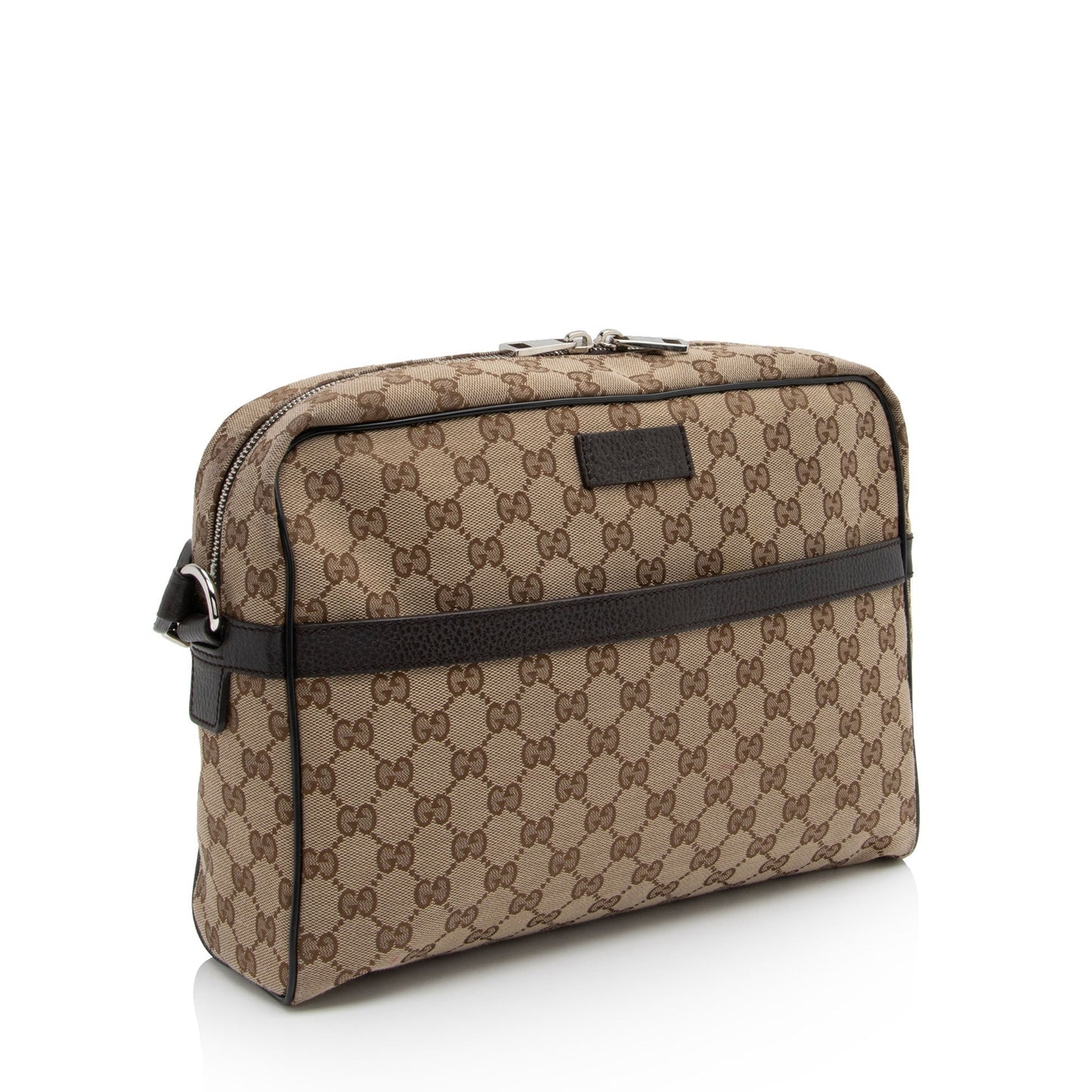 Gucci Leather Canvas Shoulder Bag