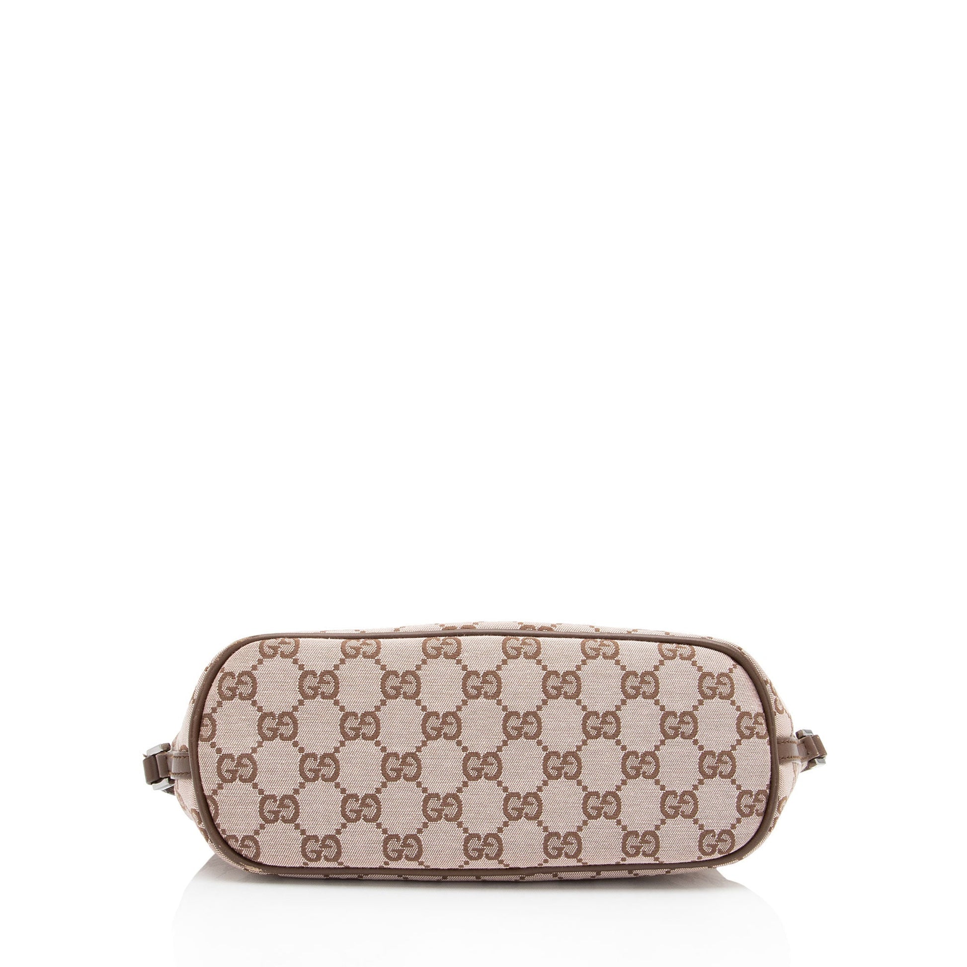Gucci Pochette Leather Canvas Clutch