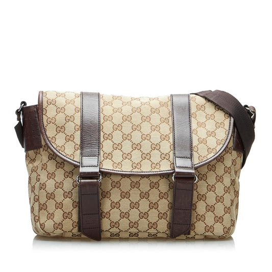 Gucci GG Canvas Crossbody Bag (SHG-p3fMmd)