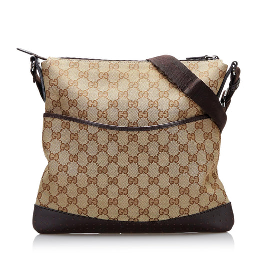 Gucci GG Canvas Crossbody (SHG-37107)