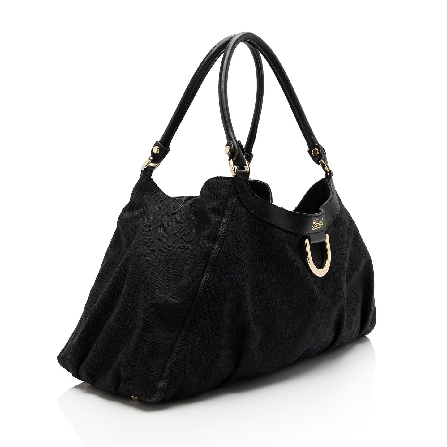 Gucci GG Canvas D Ring Large Hobo (SHF-dhCol9)