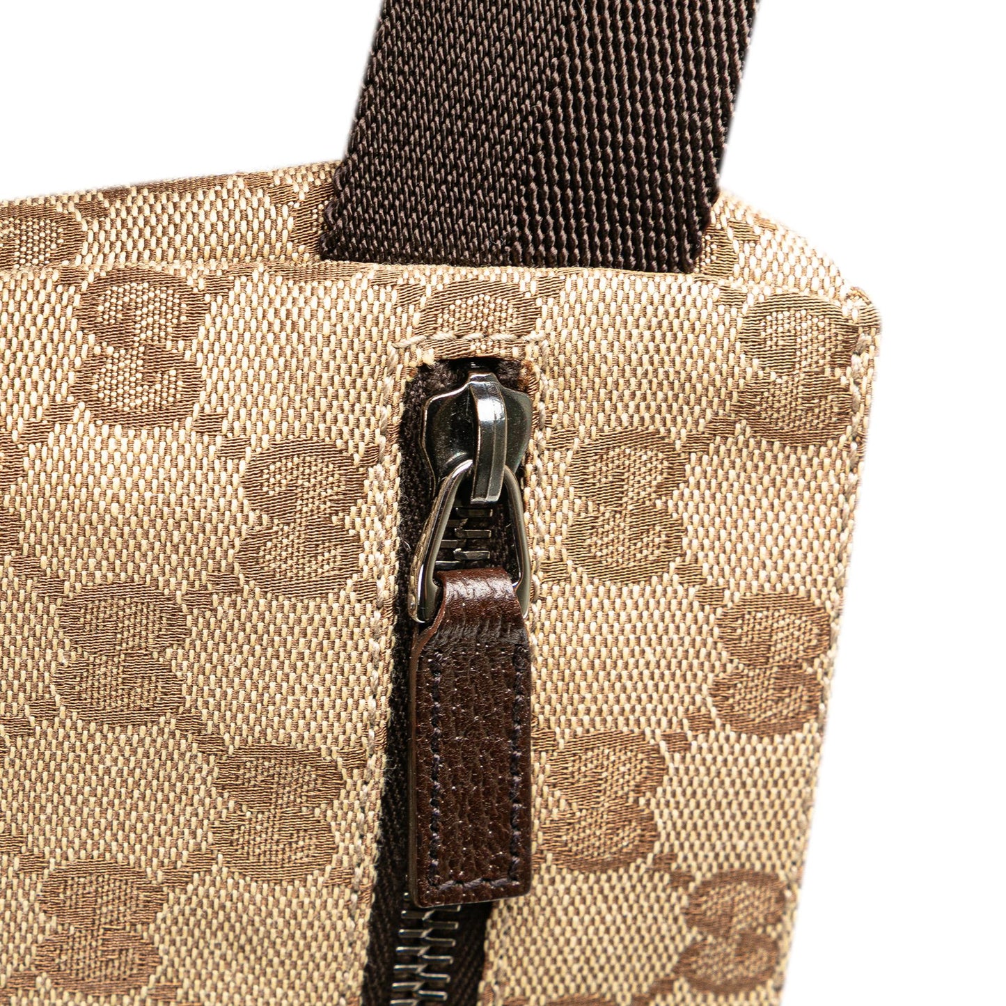 Gucci GG Canvas Double Pocket Belt Bag