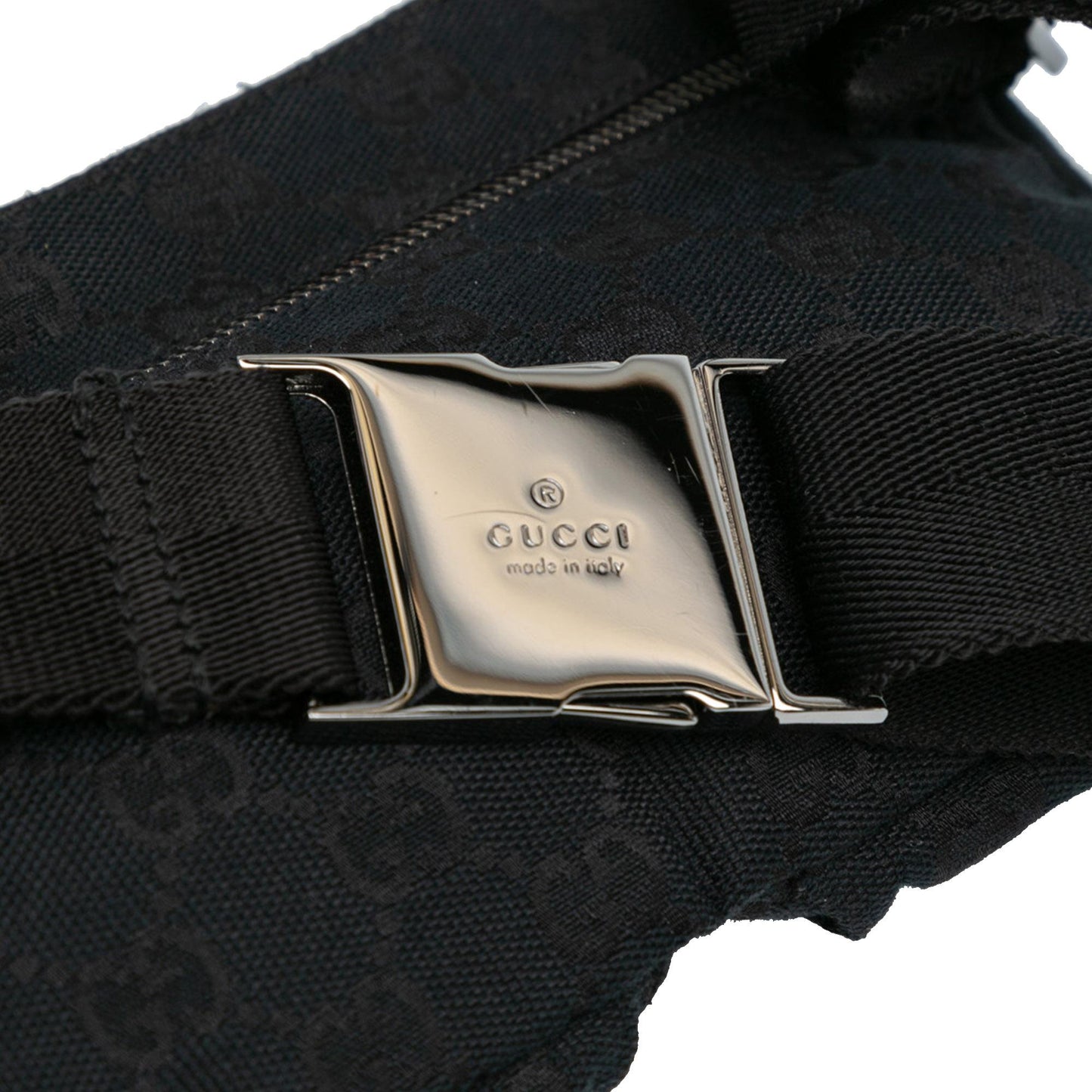 Gucci GG Canvas Double Pocket Belt Bag