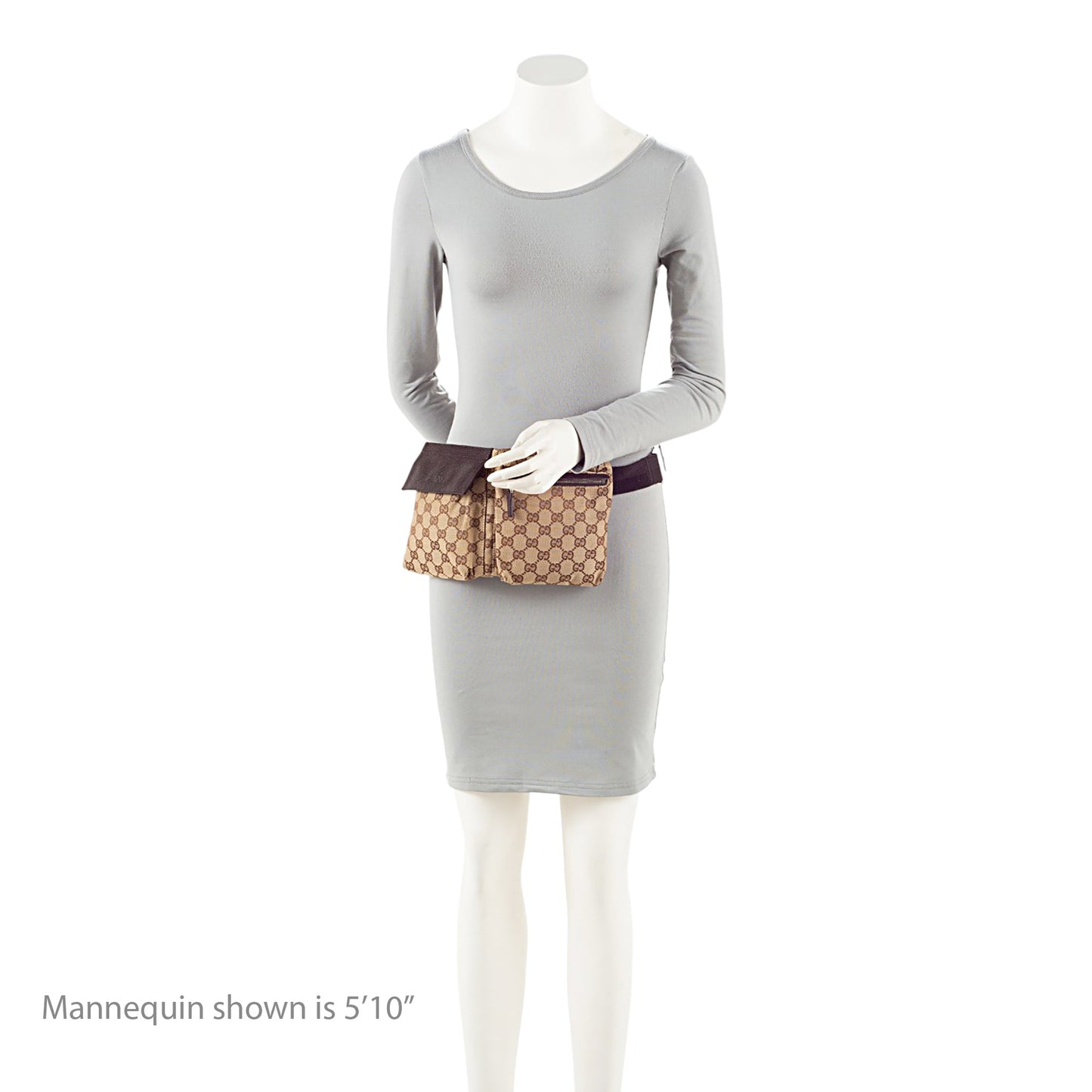 Gucci GG Canvas Double Pocket Belt Bag