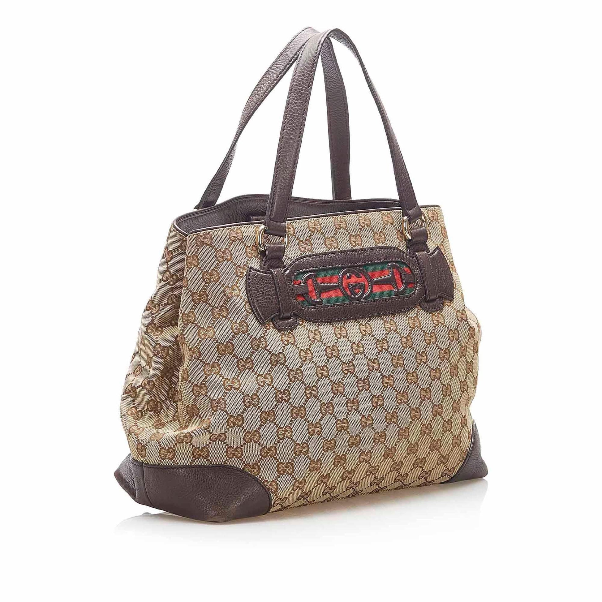 Gucci Canvas Monogram Tote Style 100