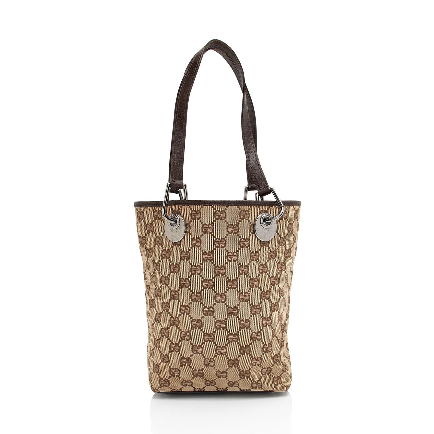 Gucci Leather Canvas Tote