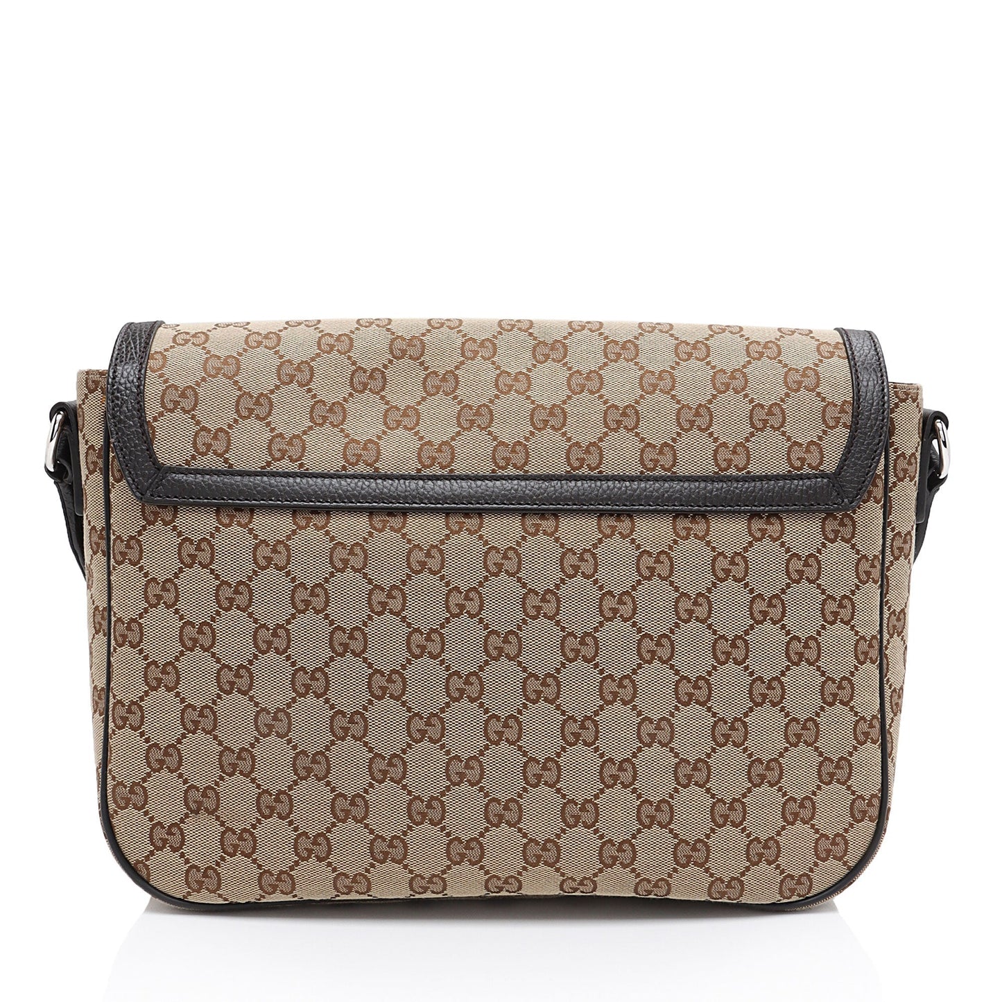 Gucci Nylon Leather Canvas Shoulder Bag