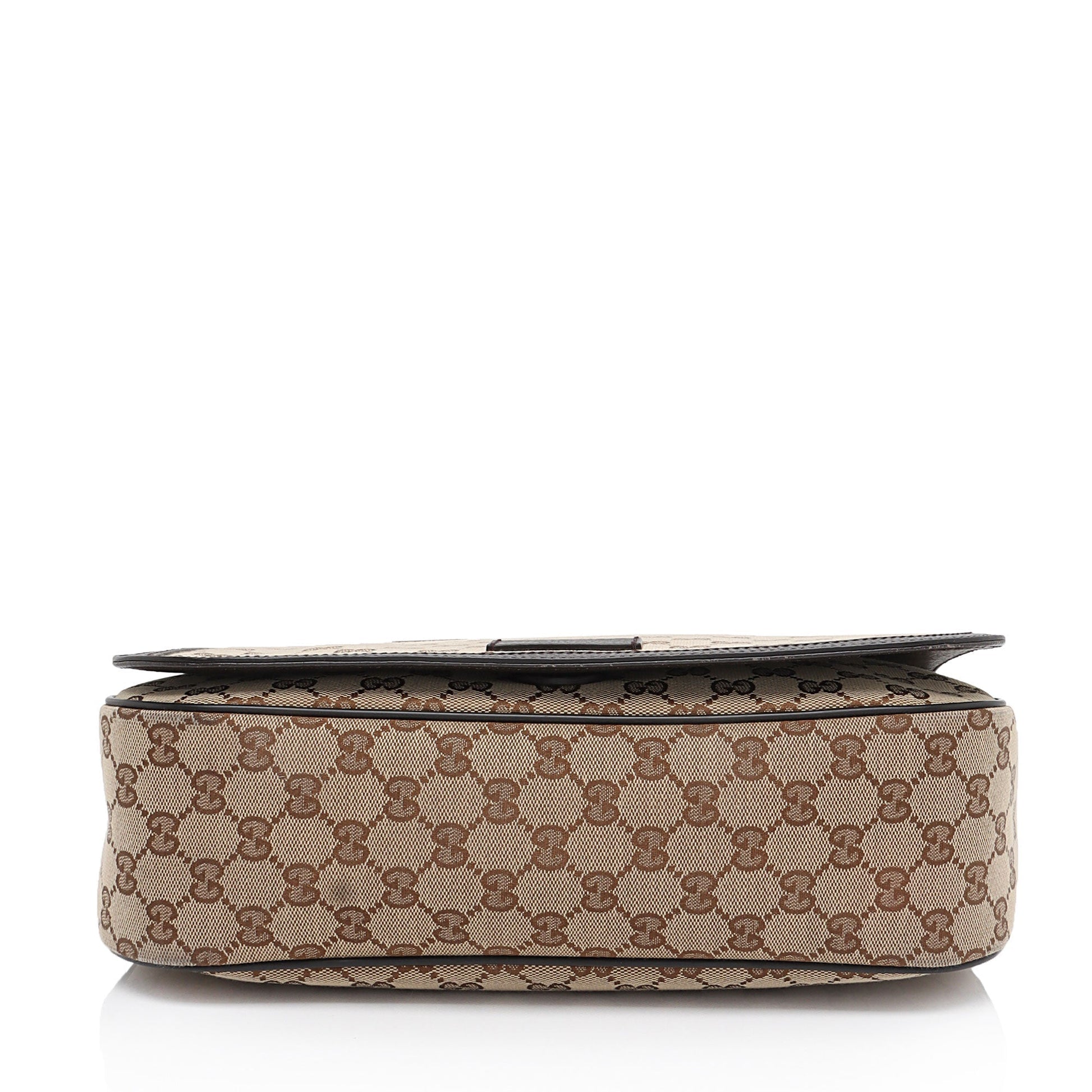 Gucci Nylon Leather Canvas Shoulder Bag