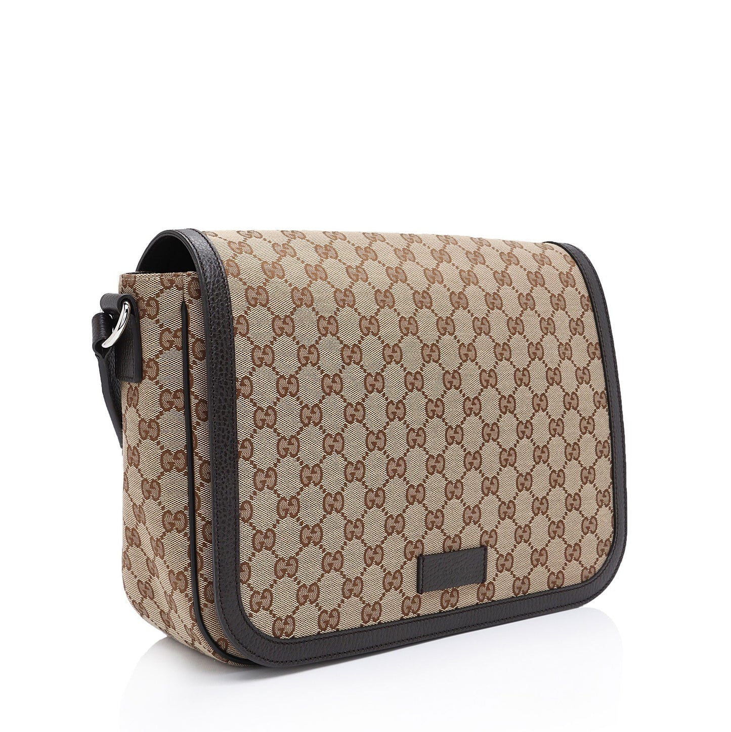 Gucci Nylon Leather Canvas Shoulder Bag