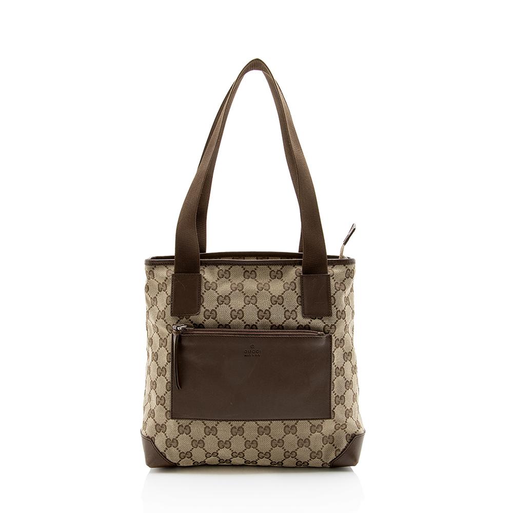 Gucci Canvas Monogram Tote Style 98