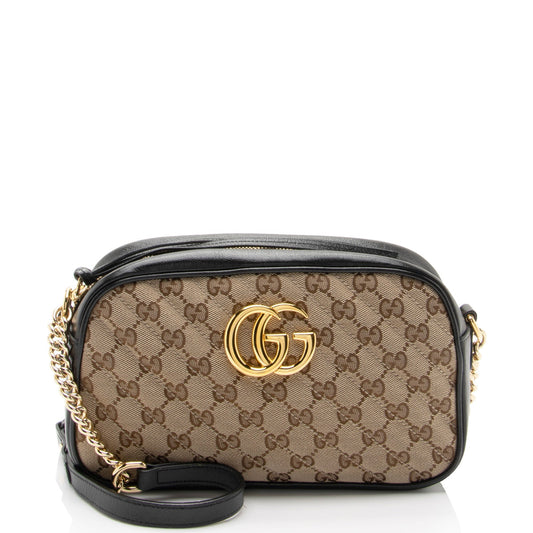 Gucci Leather Canvas Crossbody