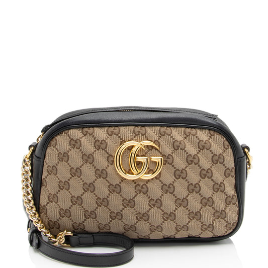 Gucci Leather Canvas Crossbody