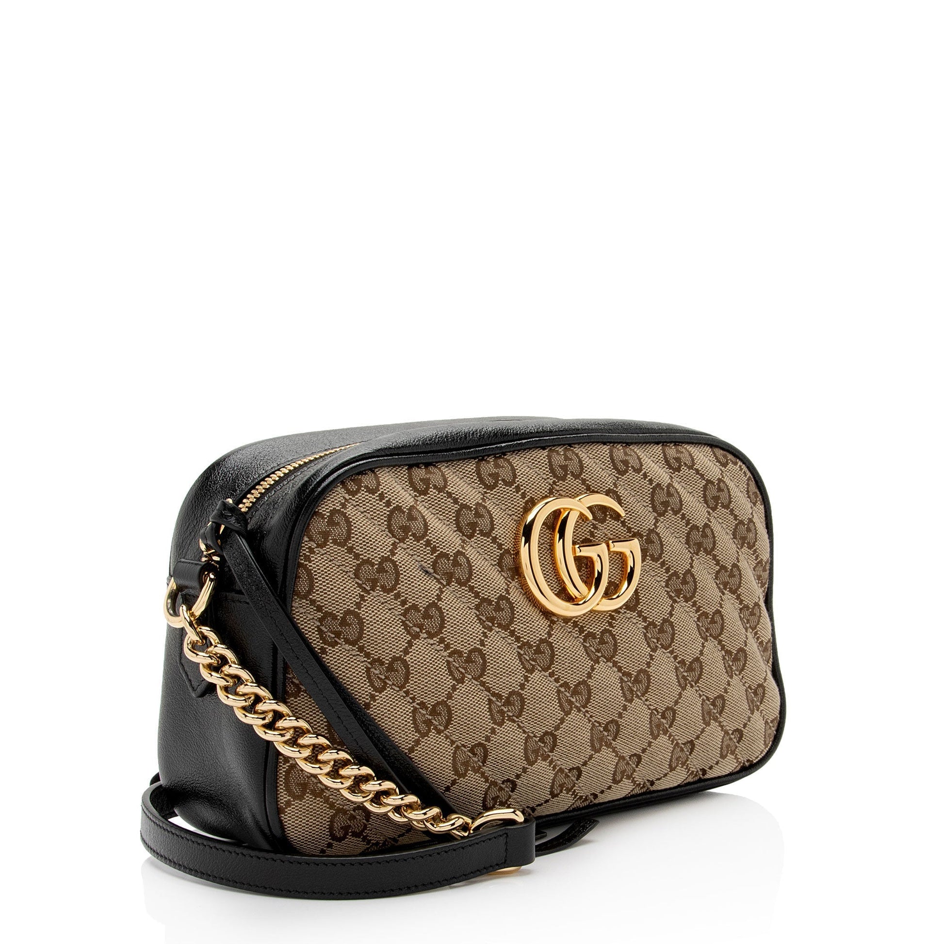 Gucci Leather Canvas Crossbody