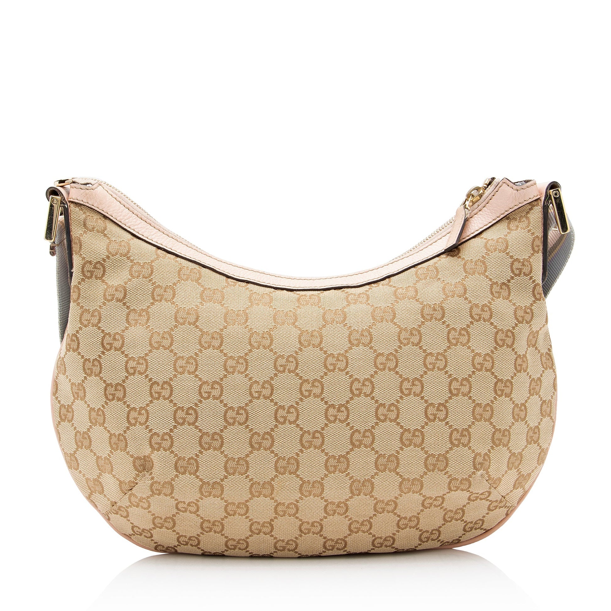Gucci GG Canvas Half Moon Medium Messenger Bag (SHF-3lgdQ3)