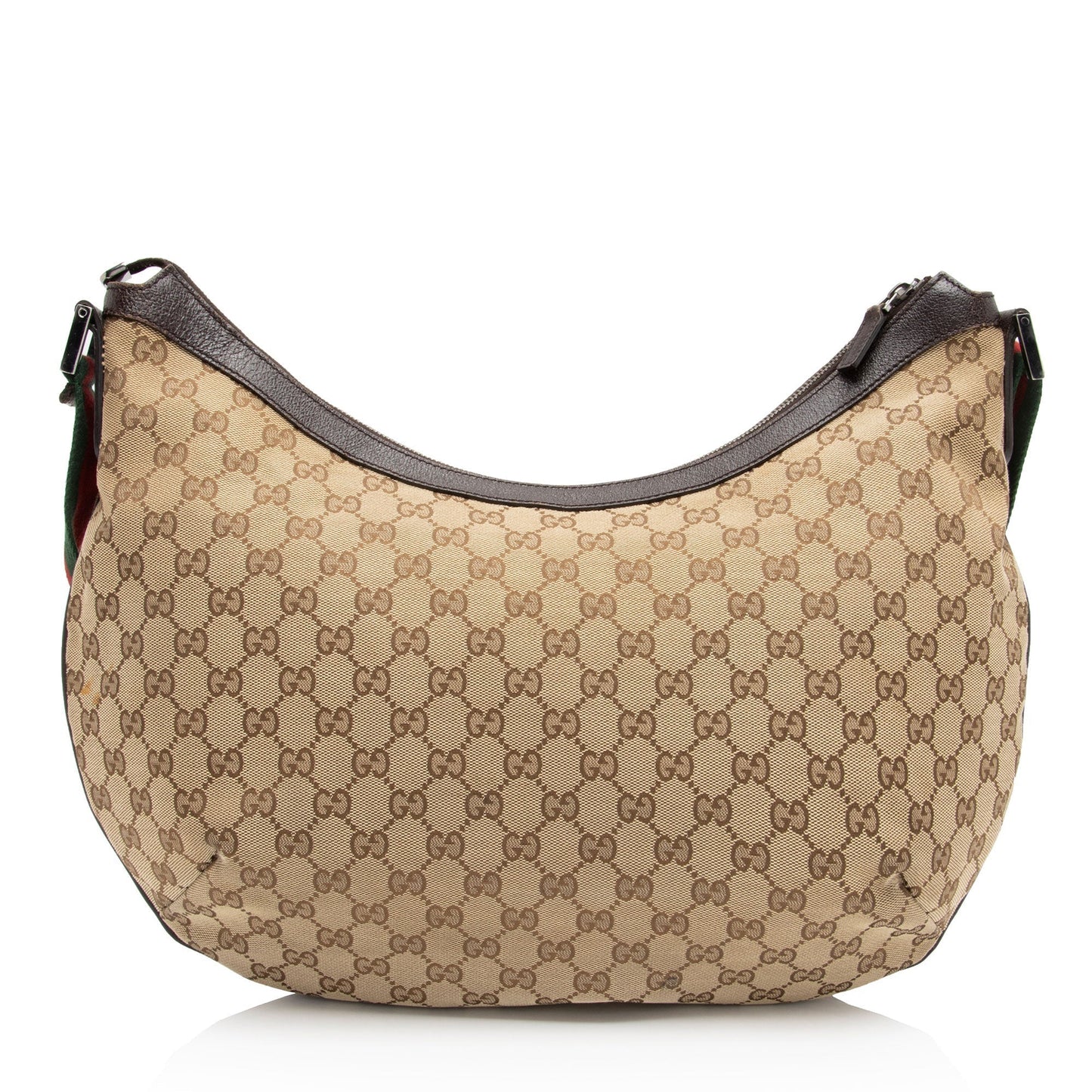 Gucci Nylon Leather Canvas Shoulder Bag