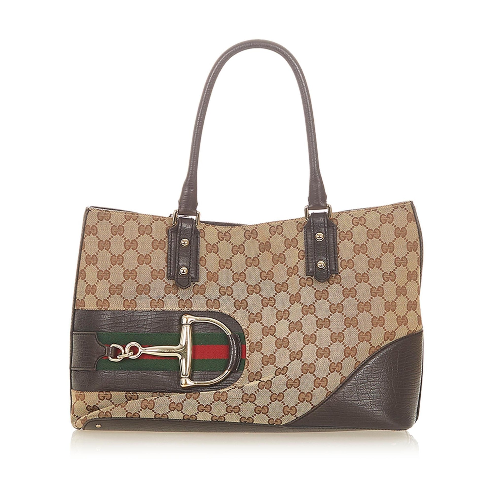 Gucci Canvas Monogram Tote Style 23