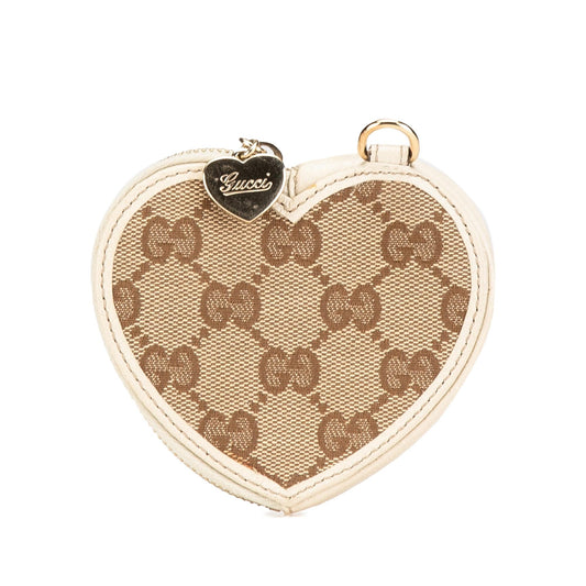 Gucci GG Canvas Heart Pouch (SHG-q2sF4m)