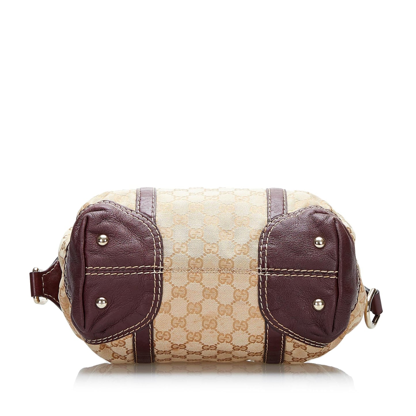 Gucci GG Canvas Horsebit Nail Satchel (SHG-36819)