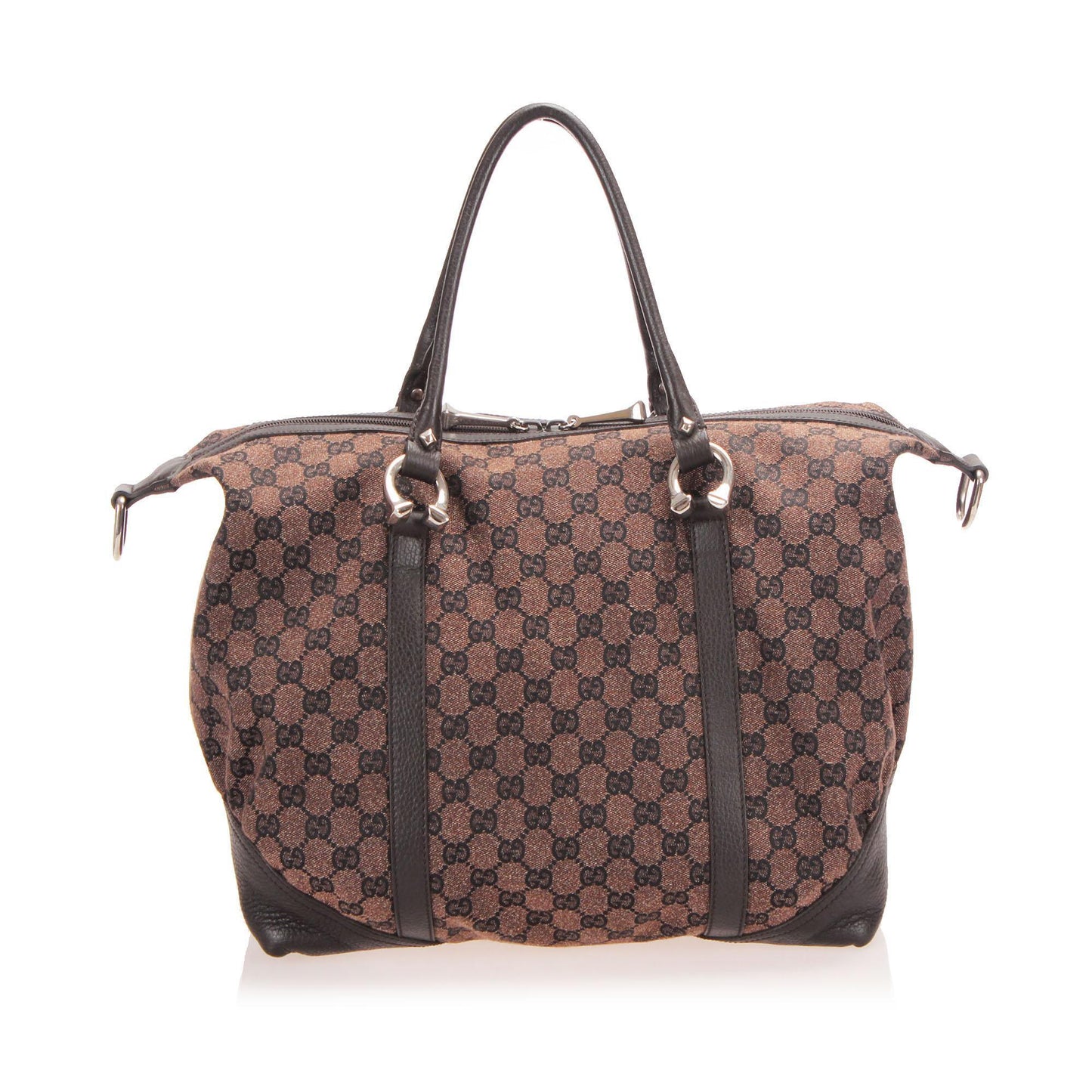 Gucci Horsebit Canvas Monogram Tote Style 3